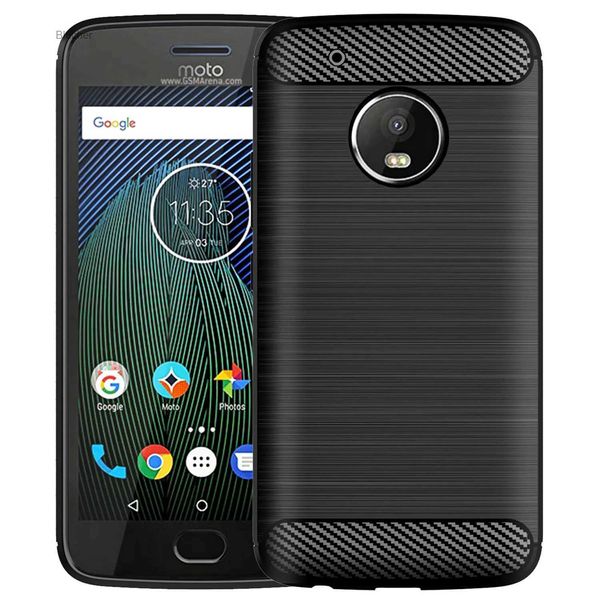 Estuches para teléfonos celulares Estuche de TPU cepillado para Motorola G5 Plus G5s g5+ Cubierta de teléfono anticaída a prueba de golpes para moto g5s plus g5s+ G5 Mobile ShellL23/10/16