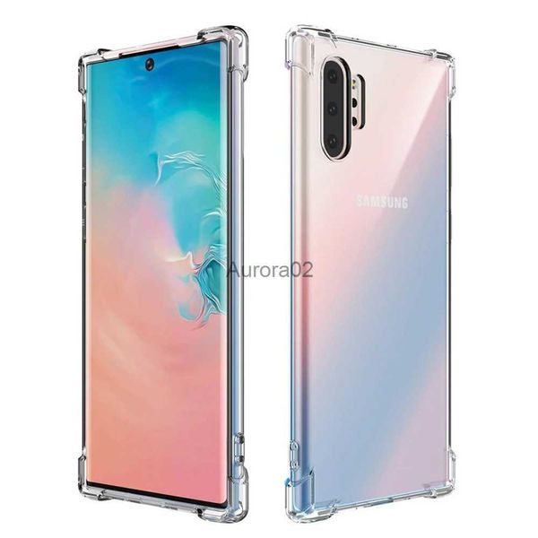 Estuches para teléfonos celulares Estuche para teléfono con parachoques para Samsung Galaxy Note 9 10 Pro Plus Coque de lujo Accesorios para móviles Estuches de silicona equipados yq240330