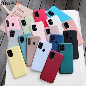 Mobiele Telefoon Gevallen Snoep Kleur Siliconen Telefoon Case Voor Samsung Galaxy A51 A71 A31 A11 A41 M51 M31 A21s A91 a01 Matte Soft Tpu CoverL240110