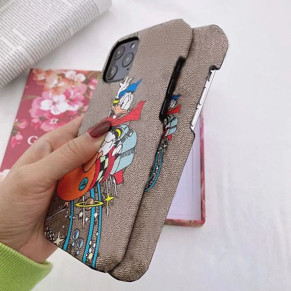 Étuis de téléphone portable Étuis de téléphone en toile Designer pour iPhone 15 14 Pro Max 12 13 Promax Unisexe Casual Cartoon Cases Designers Phonecase Marque Téléphones Couverture AU9G