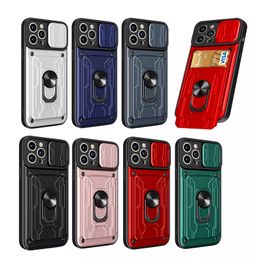 Bague de cartes de cartes de téléphone portable pour iPhone 11 12 13 Pro Max Invisibilité Nouvelle conception Kickstand Business Multifonctional Phone Case