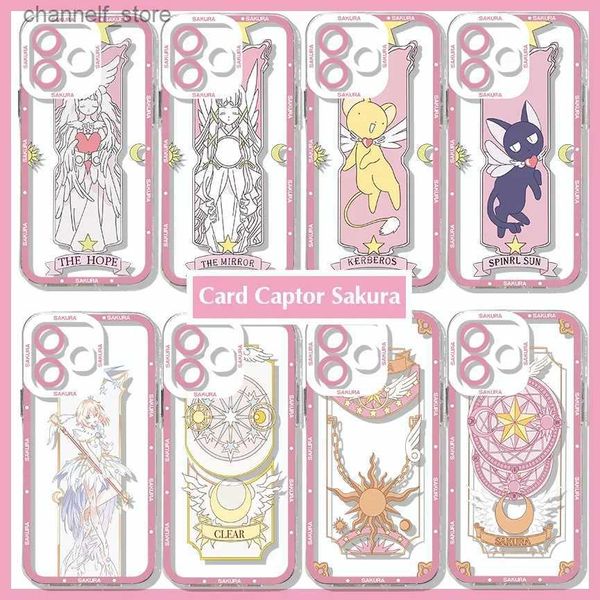 Étuis de téléphone portable Cardcaptor Sakura Magic Circle coque de téléphone transparente pour Mi 13 10 lite 11i 12S Poco M4 F3 MIX 3 4 Pro Ultra 5G 4G CoverY240325