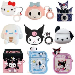 Mobiele telefoon hoesjes Hoesje voor Apple AirPods 1 2 3 Pro 2 Hoesje 3D Leuke Cartoon Anime Siliconen Oortelefoon Beschermende hoesjes Accessoires Hoofdtelefoondoos