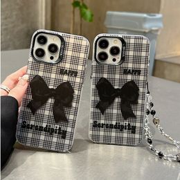 Mobiele telefoons Candy Bear Mirror Case voor iPhone 12 13 14 Pro 13 Mini 11 14Promax SE2020 6 7 8 14 Plus achteromslag J240412