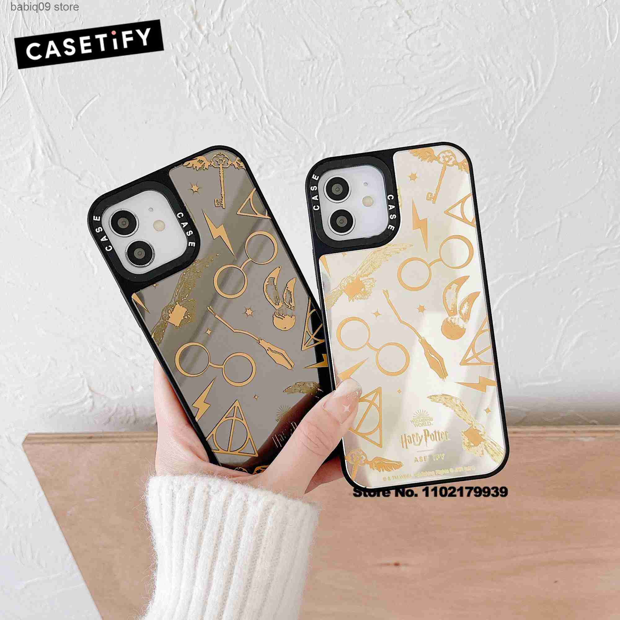 Cell Phone Cases CASETIFY fashion Harries Potters Luxury Mirror Phone Cases For iPhone 13 12 11 ProXS MAX 8 X 7 Men And Women Anti-drop Cover T230419