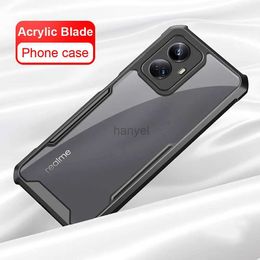 Étuis de téléphone portable Étui antichoc en acrylique transparent pour Realme 10 Pro Plus 5G Realme10Pro 10ProPlus Realmy 10Pro Camera Bumper Slim Cover Coque 2442