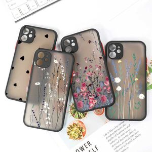 Mobiele telefoon hoesjes Helder mat telefoonhoesje voor iPhone 11 14 13 12 15 Pro Max 15 Plus 7 8 X XR XS Max XR SE 2022 2020 iPhone11 Siliconen Bumper CoverL240105