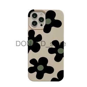 Étuis de téléphone portable Cool Art Flower Kaki Phone Case pour iPhone 13 14 Pro Max 11 12 Mini 7 8 Plus X XS Max XR Mode Antichoc Soft TPU Couverture arrière J240118