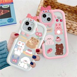 Étuis de téléphone portable Coque de téléphone ours mignon pour Xiaomi Redmi Note 12 11 10 9 Pro 9S 10S 11S Redmi 9A 10C 9C 11A 12C Mi 11 Lite 5G NE Poco M2 M5s CoverL240105