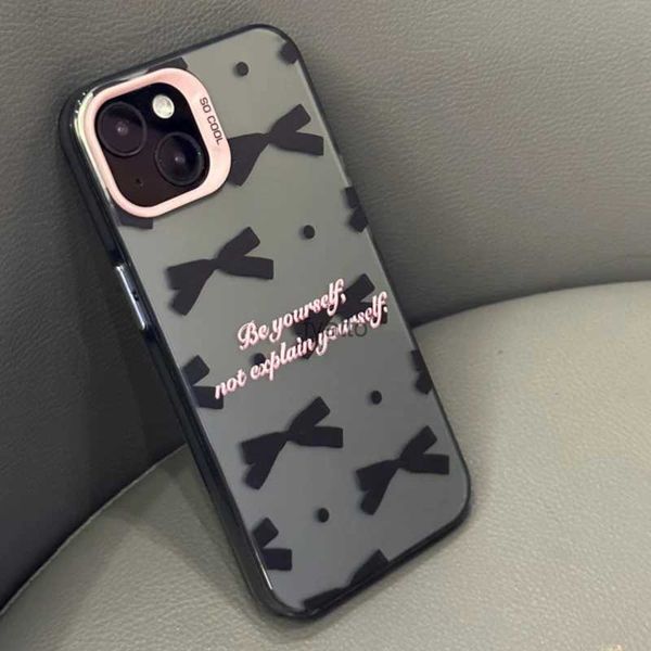 Cajuras de teléfonos celulares Caja de leopardo de teléfono de arco lindo para iPhone 15 14 11 12 13 Pro Max 15 14 más la moda de la moda de la moda de moda a prueba de golpes H240326