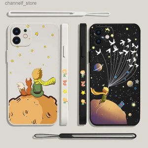 Mobiele telefoons schattig The Little Prince Phone Case voor Mi 13 12 12t 12s 11 11T Ultra 10 10T 9 9T 9SE 8 Pro Lite 5G Liquid Silicone Covery240325