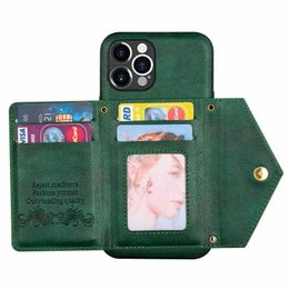 Étuis de téléphone portable Étuis de téléphone de concepteur de luxe Kickstand Card Pocket Phonecase Rose Gold Red Leather Case Shell pour iPhone 15 14 Pro Max 13 12 XS XR 8P 7 Top AYGN
