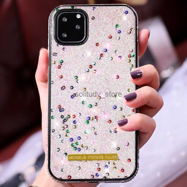 Diseñador de teléfonos celulares Diseñador Shiny Jewelly Moda de lujo Glitter Personalice Samsung S23 S22 Ultr Note20 Case Q240408