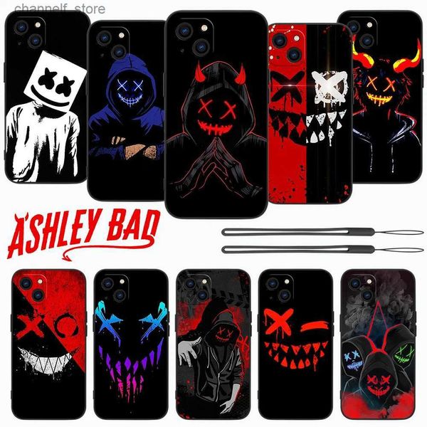 Cajas del teléfono celular Devil Bad Boy Funda de teléfono para Oneplus Nord 3 2 9R 9 8T 8 7 7T Pro 6 5G Funda de silicona líquida con correa de mano Y240325