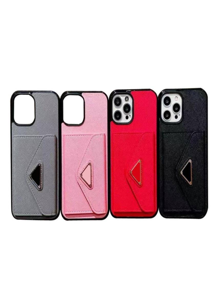 Étuis pour téléphones portables Portefeuille de cartes de mode pour iPhone 13 12 Pro Max Étuis de téléphone en cuir PU Shell Deluxe Designer Phonecase Cover iPhone 12Pro 085637 TLOM