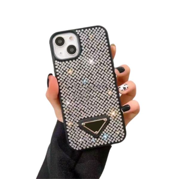 Étuis de téléphone portable Créateurs de mode Étuis de téléphone Luxurys Glitter Bling iPhone Cover Sparkling Strass Jeweled Phonecase pour iPhone14 14Max 14Pro 7553268 NBXD