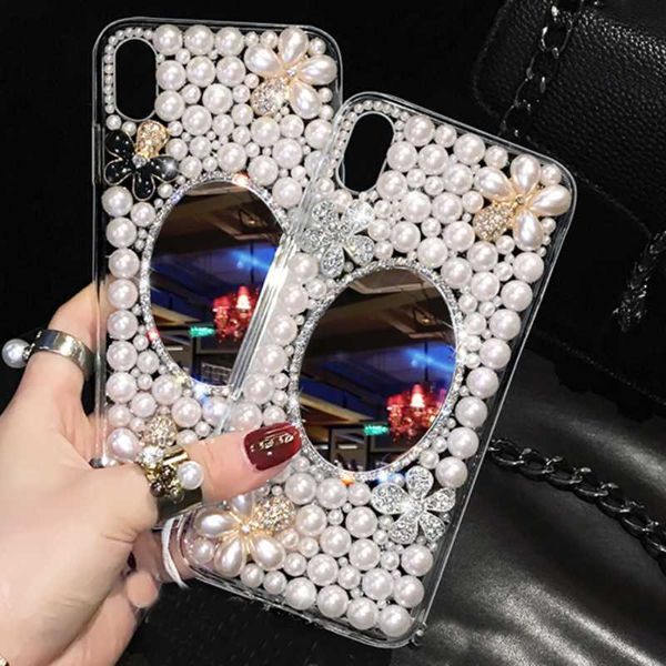 Étuis de téléphone portable Fleur Diamant Paillettes Avec Lanière Étuis de Téléphone Pour Xiaomi 11 Lite 9 10 11T POCO X3 Pro M3 9A Redmi Note11S Bling Crystal Cover L230731