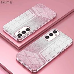 Étuis de téléphone portable FLYKYLIN Étui de placage de paillettes de luxe dégradé pour Samsung Galaxy S24 S23 S21 Fe S22 Plus Ultra 5G couverture arrière en silicone souple YQ240221