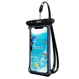 Cajas de teléfonos celulares Fonken Funda impermeable para iPhone Samsung Natación Bolsa seca Subacuática A prueba de agua Cubierta de coque móvil 2442