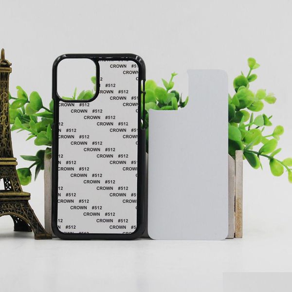 Cas de téléphone portable pour 15 Tra 12 Pro/Xs Max/Xr/8/7/6 Plus Case Tpuaddpc Caoutchouc Souple 2D Sublimation Note Vierge/S20 Transfert de chaleur Er Dro Dh6Zs