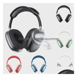 Cuse -cases voor fruit Max hoofdband hoofdtelefoon Case pro oortelefoons accessoires transparant TPU vaste sile waterdichte bescherming