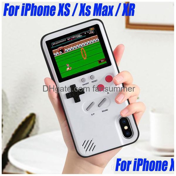 Étuis de téléphone portable pour étui souple ER FactoryPrice Affichage couleur Console de jeu classique Boy X XS Max XR 6 7 8 Plus 11 Pro Drop Delivery Ph Dhu4P
