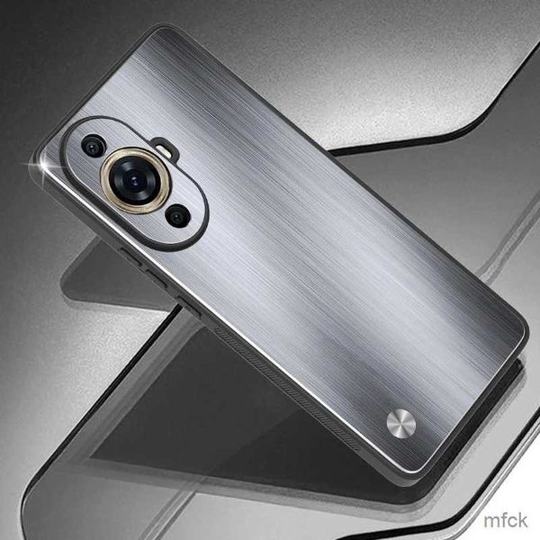 Cas de téléphones portables pour Huawei Nova 11 10 Pro Ultra Metal Metal Herder Case Protection Full Grosted Brossed Phone Cover for Nova11 Nova11ultra Shell