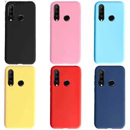 Étuis de téléphone portable pour Huawei P30 Lite étui uni mince doux mat silicone TPU étuis de téléphone pour Huawei P30 Lite P30Lite P30Pro P 30 Lite Pro CoverL2310/16