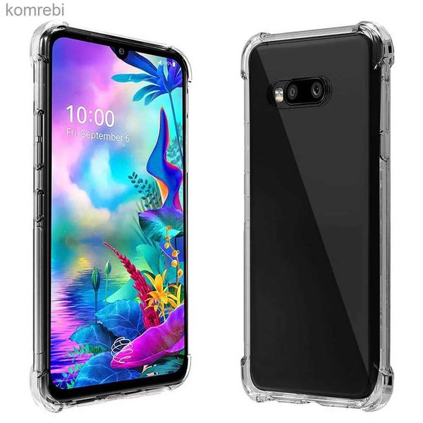 Étuis de téléphone portable pour LG G8X Thinq étui Super Protection couverture arrière souple et transparente pour LG V50S Thinq téléphone CasesL240110