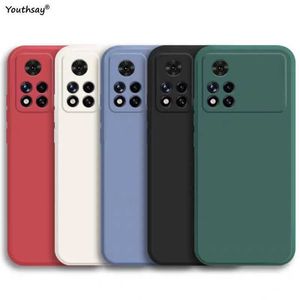 Cas de téléphone portable pour POCO X4 Pro Case pour POCO X5 X4 M4 Pro F5 Pro Cover Funda Shell Liquid Silicone Soft TPU Téléphone Case POCO M4 Pro X4 GT F4 240423