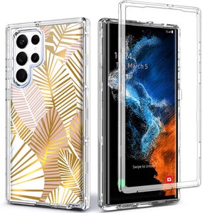 Étuis de téléphone en marbre pour Samsung Galaxy S22 Ultra S21 FE Note 20 Ultra, housse de protection résistante aux chocs à trois couches
