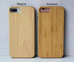 Cajas de teléfonos celulares Caja de madera genuina para iPhone13 14 15 Promax Iphone 12 Pro 11 XS Max XR Plus Cubierta grabada en madera a prueba de golpes Shell del teléfono de madera Bambú CALIENTE