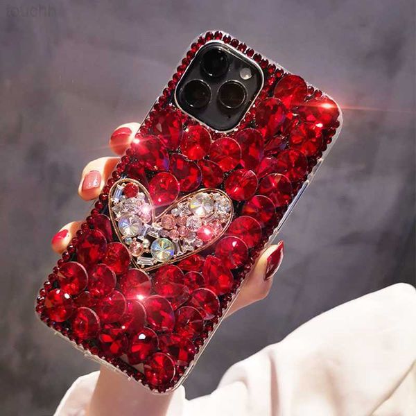 Étuis de téléphone portable Coque de téléphone diamant scintillant pour Redmi Note 11s 10 9 Pro 9s 9A 9C 8A 8 6A 6 Pro 5 K40 K30 K30s K20 couverture arrière en strass cristal L230731