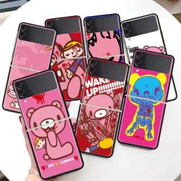 Mobiele Telefoon Gevallen Gloomy Bear Zflip4 Telefoon Case Voor Samsung Z Flip3 5G z flip 3 5G zFlip Cover Mobiele Telefoon Shell Caso Mobilephone Fundas L2301019