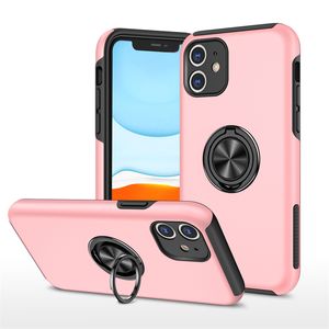 Mobiele telefoon hoesjes Heavy Duty standaard telefoonhoesjes voor iPhone 13 14 11 Pro Max 12 Mini 12 14 Plus XS X XR 6 7 8 SE2 SE3 XS MAX 13 Auto magnetische zuigbeugel Mobiele telefoon cover N