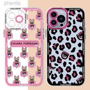 Caisses de téléphone portable Hot F-Ferragnies Eyes Chiara Téléphone Case pour iPhone 15 Pro Max 13 14 Plus 12 Mini 11 Pro XR 8 SE 7 6S XS MAX Armour Cover D240424