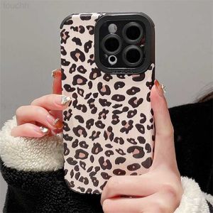 Mobiele telefoon hoesjes Hot Luipaardprint Telefoonhoesje voor iPhone 14 11 13 Pro Max MiNi 6 S 7 8 Plus X XS Max XR Dier Schokbestendige Zachte Cover L230731