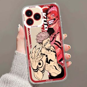 Étuis de téléphone portable Jujutsu Kaisen Satoru Gojo Comics pour iPhone 11 12 13 14 15 Pro Max Mini 7 8 Plus X Xs XR Couverture Anime Funda Coque 231010