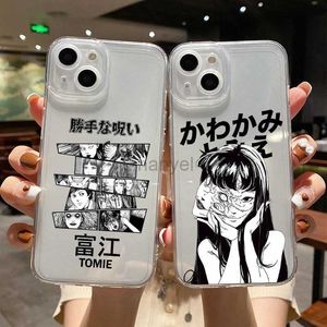 Mobiele Telefoon Gevallen Junji Ito Collection Tees Horror Cover Voor iPhone 11 12 13 14 15 Pro Max X XR XS 7 8 Plus Zachte Siliconen TPU Case 2442