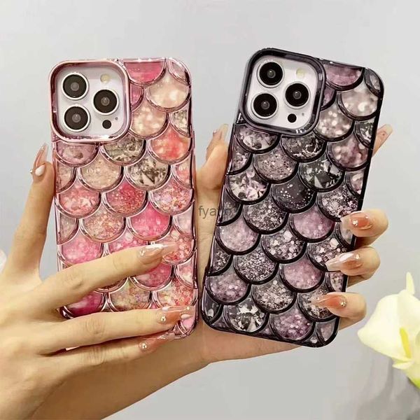 Cas de téléphone portable Coréen 3D Mignon Échelle Silicone Soft Phone Case pour iPhone 11 13 12 14 Pro Max Femme Business Antichoc Pare-chocs Couverture arrière Cadeau H240326