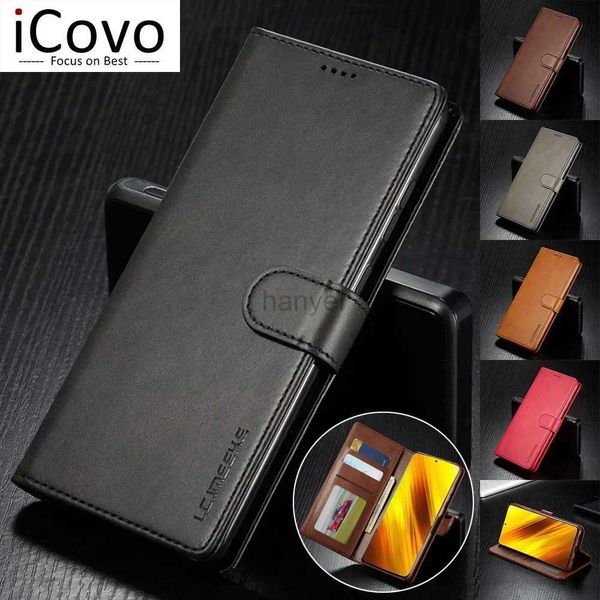 Fundas para teléfonos móviles Funda tipo billetera de cuero para Pro NFC Flip Cover Redmi Note 12 11 11S 10S 9s 9 8 7 9T 9A 8T 8A 2442