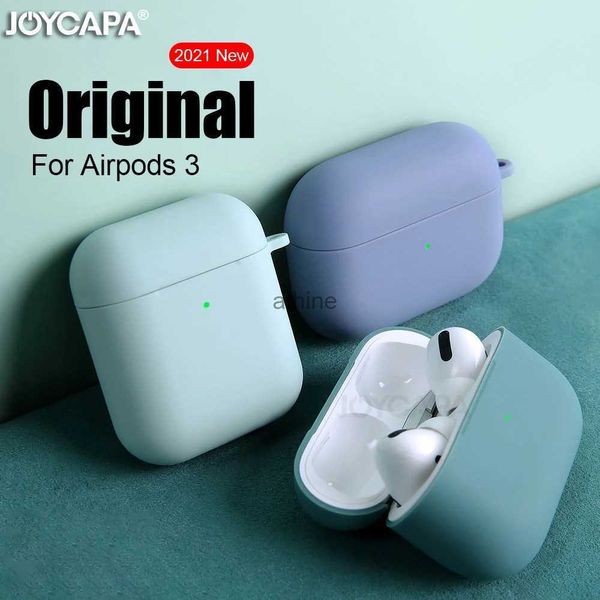 Cajas del teléfono celular Funda protectora de silicona líquida para Airpods 3 Cubierta delgada suave para Air Pod Pro 1 2 Funda para auriculares inalámbricos YQ240117