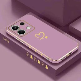 Cajas de teléfonos celulares Little Yellow Heart Luxury Telephip Case para Redmi Nota 13 13Pro 13Proplus 11T 11Pro 11 11S 11SE 12 12R 12PRO CUBIERTA