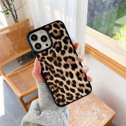 Caisses de téléphone portable Brand de luxe 3D Sexy Leopard Snake Crocodile Skin Téléphone Case iPhone 12 Mini 11 13 14 Pro Xs Max X XR 7 8Plus Cover J240418