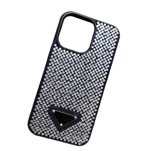 Étuis de téléphone portable Étuis de téléphone à paillettes de luxe pour iPhone 15 Pro Max i 14 12 11 14promax 13 14Pro Designer de mode Bling Sparkling Strass Diamant Bijoux 3D Cristal W