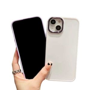 Cas de téléphone portable Placage de luxe Soft TPU Cases pour iPhone 14 Pro Max 13 12 11 XR XS 8 7 Iphone14 Plus Case Galvanoplastie Métallique Smart Mobile Phone Back Cover Skin 8E0Z
