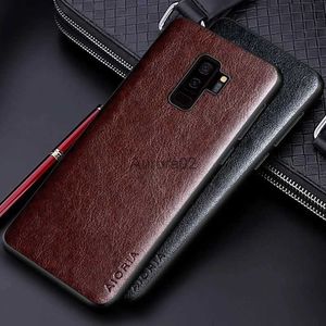 Étuis de téléphone portable étui de luxe en cuir PU pour Samsung Galaxy S9 S8 Plus coque affaires couleur unie housse de téléphone yq240330