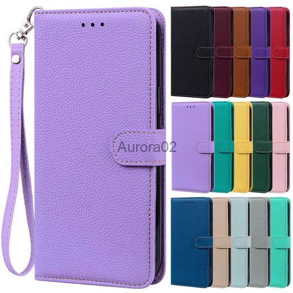 Étuis de téléphone portable Étui portefeuille mat pour Samsung Galaxy A50 A20E A10 A30 A2 Core A70 S A20S A10e A750 A90 5G Couverture verte yq240330