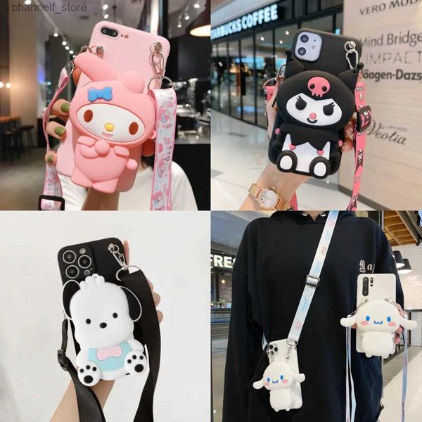 Cases de teléfonos celulares Melody Kuromi para Samsung Galaxy A01 A11 A21 A31 A41 A21S A20S A51 A71 A72 A12 A52 A32 A42 A02S A22 A24 A03S Wallet TPU CaseY240325