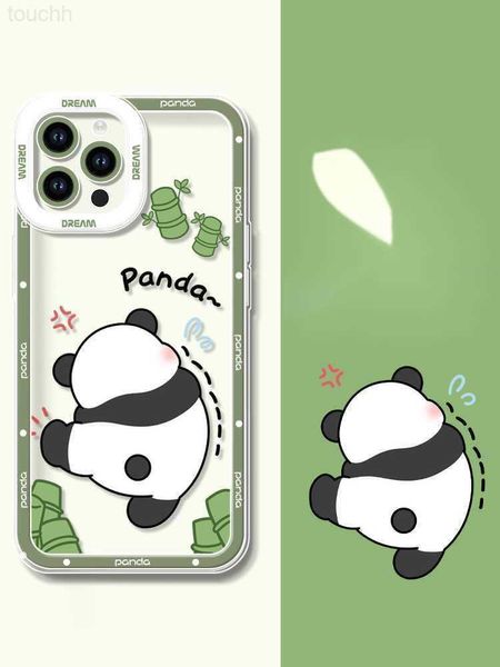Étuis de téléphone portable Menglan Panda adapté pour 15 coques de téléphone 14pro nouvel iPhone 13promax ensemble iPhone femelle 12 senior 11 mâle 15 Plus 13 xsmax souple 78 tendance x L2310/12